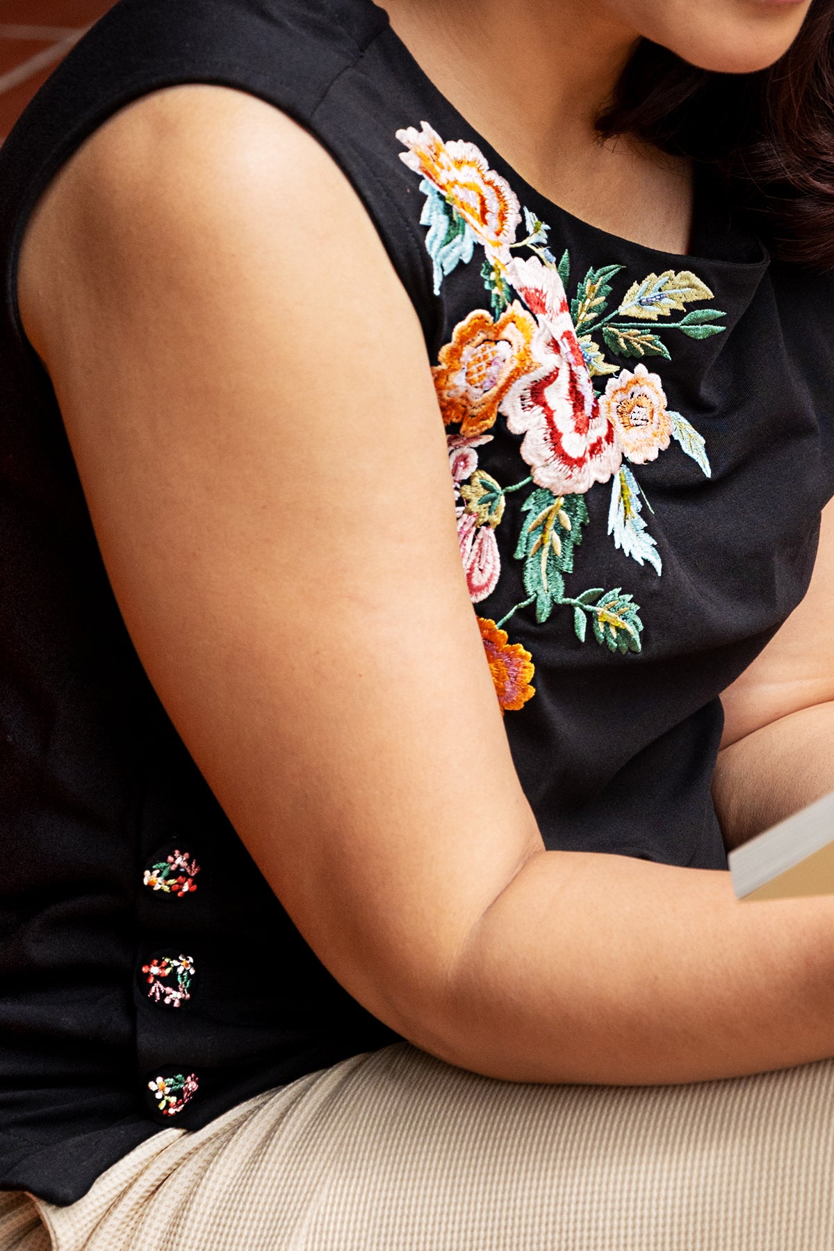 Mexican Corazon Sleeveless Top