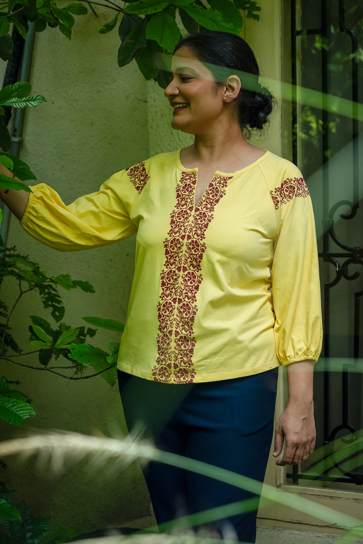 Zoya Cross Stitch Top
