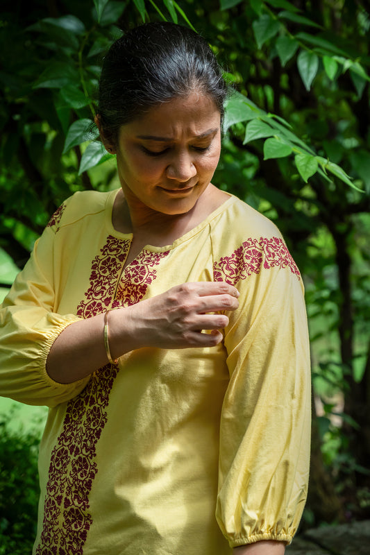 Zoya Cross Stitch Top