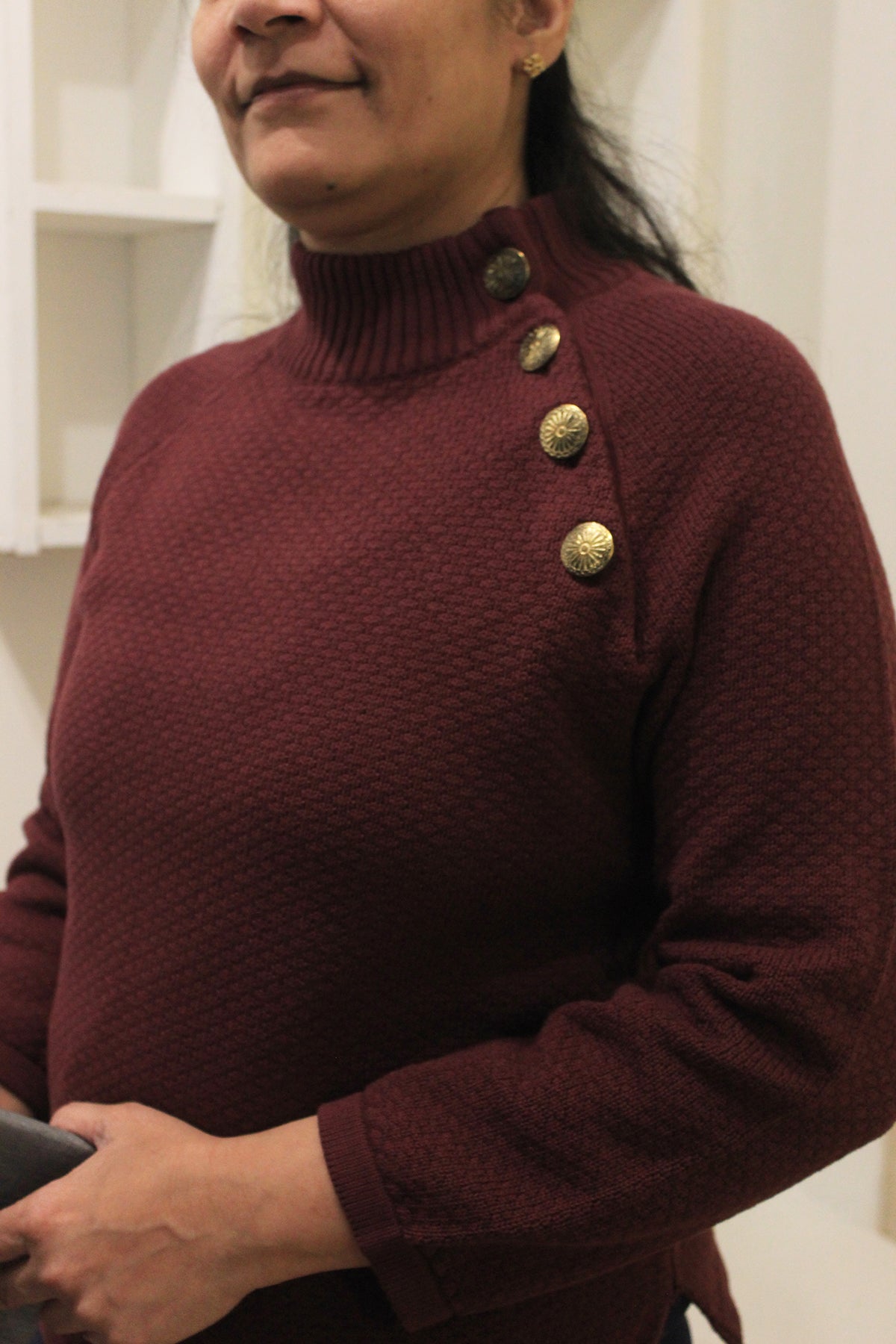 Calista Button Detail Pullover