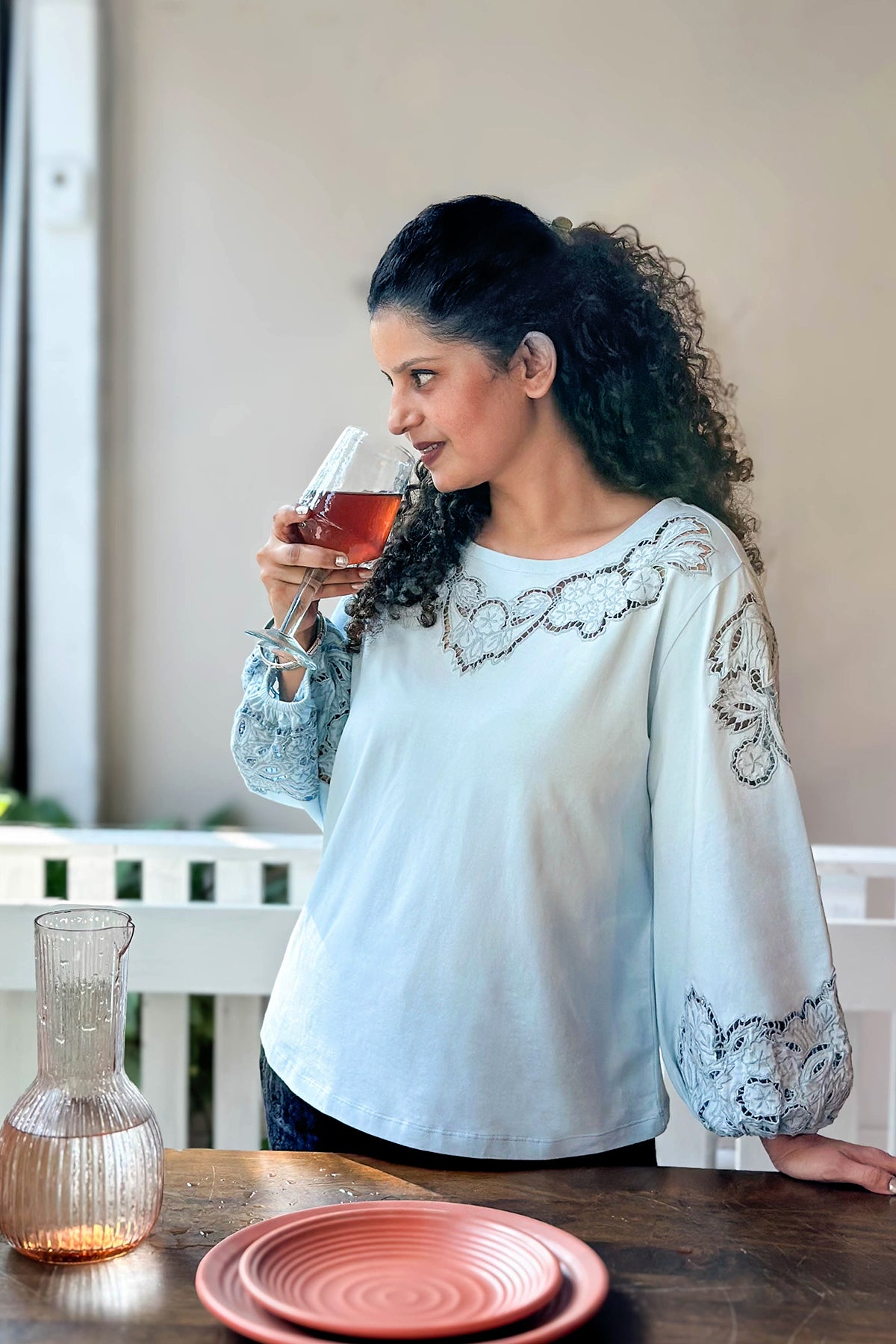 Regal Rosette Top