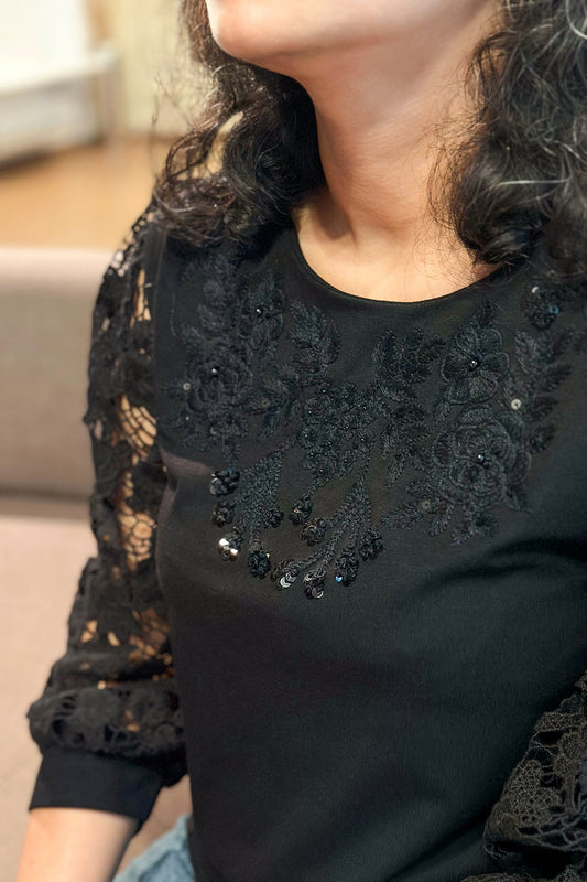 Genevieve Beaded Top