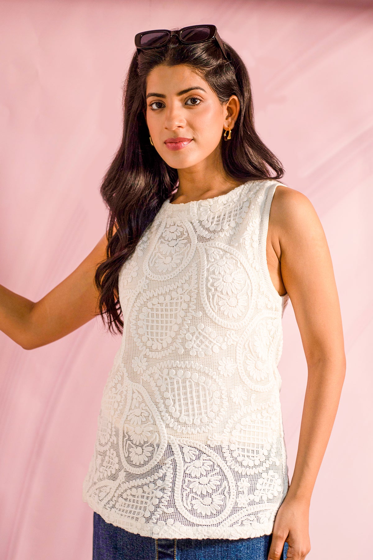 Mehki Lace Top
