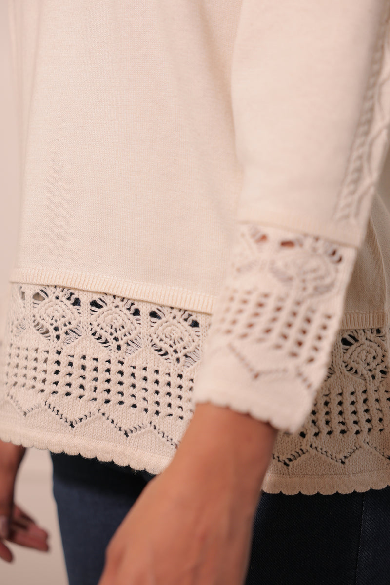 FAIRYTALE SCALLOP PULLOVER