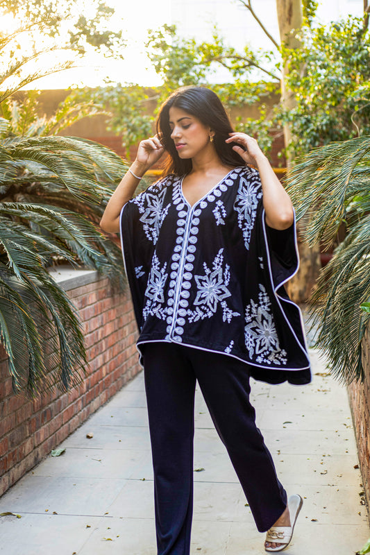 Aurora Embroidered Cape Shirt